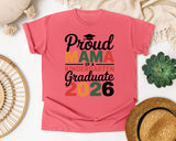 Proud Mama Of A Kindergarten Graduate 2026 in Watermelon Comfort Colors 1717 tee