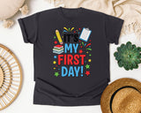 It's My First Day in Graphite Comfort Colors 1717 tee