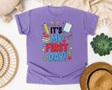 It's My First Day in Violet Comfort Colors 1717 tee
