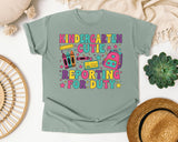 Kindergarten Cutie Reporting For Duty in Bay Comfort Colors 1717 tee