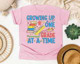 Growing Up One Grade At A Time in Blossom Comfort Colors 1717 tee