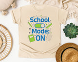 School Mode On in Ivory Comfort Colors 1717 tee