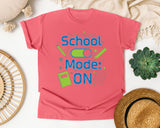 School Mode On in Watermelon Comfort Colors 1717 tee