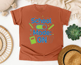 School Mode On in Yam Comfort Colors 1717 tee