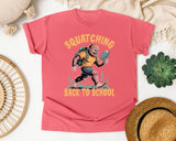 Squatching Back To School in Watermelon Comfort Colors 1717 tee