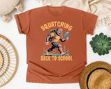 Squatching Back To School in Yam Comfort Colors 1717 tee