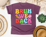Bruh We Back School Secretary in Berry Comfort Colors 1717 tee