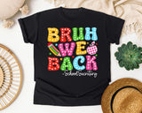 Bruh We Back School Secretary in Black Comfort Colors 1717 tee