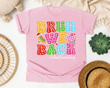 Bruh We Back School Secretary in Blossom Comfort Colors 1717 tee