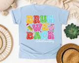 Bruh We Back School Secretary in Chambray Comfort Colors 1717 tee