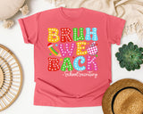 Bruh We Back School Secretary in Watermelon Comfort Colors 1717 tee