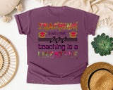 Teaching Is A Lifestyle in Berry Comfort Colors 1717 tee