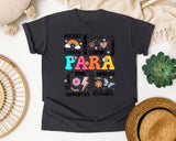 Para Appreciation Words in Graphite Comfort Colors 1717 tee
