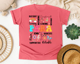 Para Appreciation Words in Watermelon Comfort Colors 1717 tee
