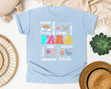 Para Appreciation Words Light Print in Chambray Comfort Colors 1717 tee