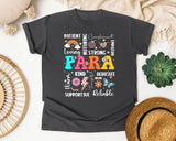 Para Appreciation Words Light Print in Pepper Comfort Colors 1717 tee