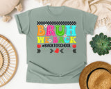 Bruh We Back Back To School in Bay Comfort Colors 1717 tee