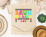 Bruh We Back Back To School in Ivory Comfort Colors 1717 tee