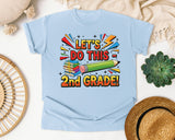 Let's Do This 2nd Grade in Chambray Comfort Colors 1717 tee