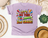 Let's Do This 2nd Grade in Orchid Comfort Colors 1717 tee