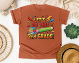 Let's Do This 2nd Grade in Yam Comfort Colors 1717 tee