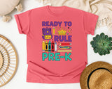 Ready To Rule Pre-K in Watermelon Comfort Colors 1717 tee