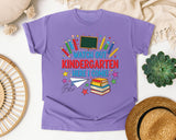 Watch Out Kindergarten Here I Come in Violet Comfort Colors 1717 tee