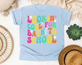 Lookin Cool For Back To School in Chambray Comfort Colors 1717 tee
