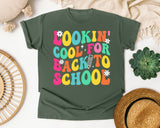Lookin Cool For Back To School in Moss Comfort Colors 1717 tee