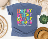 Happy First Day Of School School Psychologist in Blue Jean Comfort Colors 1717 tee