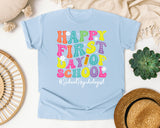 Happy First Day Of School School Psychologist in Chambray Comfort Colors 1717 tee