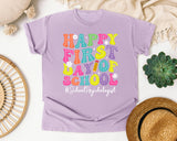 Happy First Day Of School School Psychologist in Orchid Comfort Colors 1717 tee