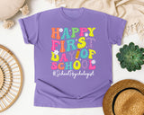 Happy First Day Of School School Psychologist in Violet Comfort Colors 1717 tee