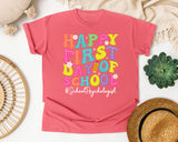 Happy First Day Of School School Psychologist in Watermelon Comfort Colors 1717 tee