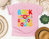 Back To School Squad in Blossom Comfort Colors 1717 tee