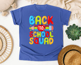 Back To School Squad in Flo Blue Comfort Colors 1717 tee