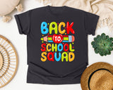 Back To School Squad in Graphite Comfort Colors 1717 tee