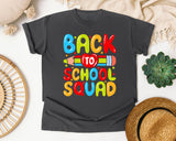 Back To School Squad in Pepper Comfort Colors 1717 tee