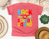 Back To School Squad in Watermelon Comfort Colors 1717 tee