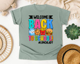 Welcome Back To School Lunch Lady in Bay Comfort Colors 1717 tee