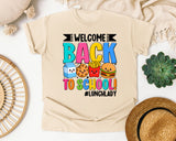 Welcome Back To School Lunch Lady in Ivory Comfort Colors 1717 tee