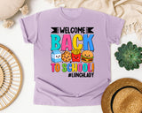 Welcome Back To School Lunch Lady in Orchid Comfort Colors 1717 tee