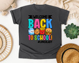 Welcome Back To School Lunch Lady in Pepper Comfort Colors 1717 tee