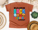 Welcome Back To School Lunch Lady in Yam Comfort Colors 1717 tee