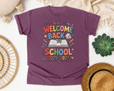 Welcome Back To School 2026-2027 in Berry Comfort Colors 1717 tee
