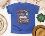 Welcome Back To School 2026-2027 in Flo Blue Comfort Colors 1717 tee