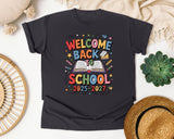 Welcome Back To School Book 2026-2027 in Graphite Comfort Colors 1717 tee