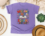 Welcome Back To School Book 2026-2027 in Violet Comfort Colors 1717 tee
