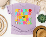 My Last First Day Of Elementary School in Orchid Comfort Colors 1717 tee