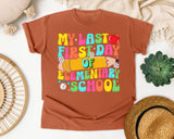 My Last First Day Of Elementary School in Yam Comfort Colors 1717 tee
